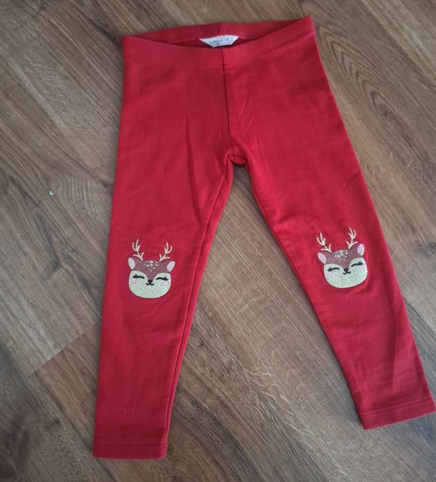 Czerwone getry ocieplane