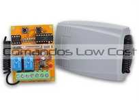 Receptor universal garagem bicanal 433,92Mhz