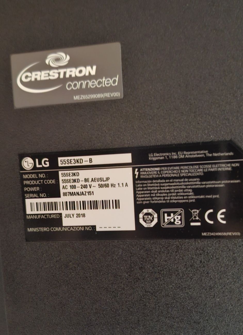 Monitor reklamowy LG 55SE3KD-B 55"
