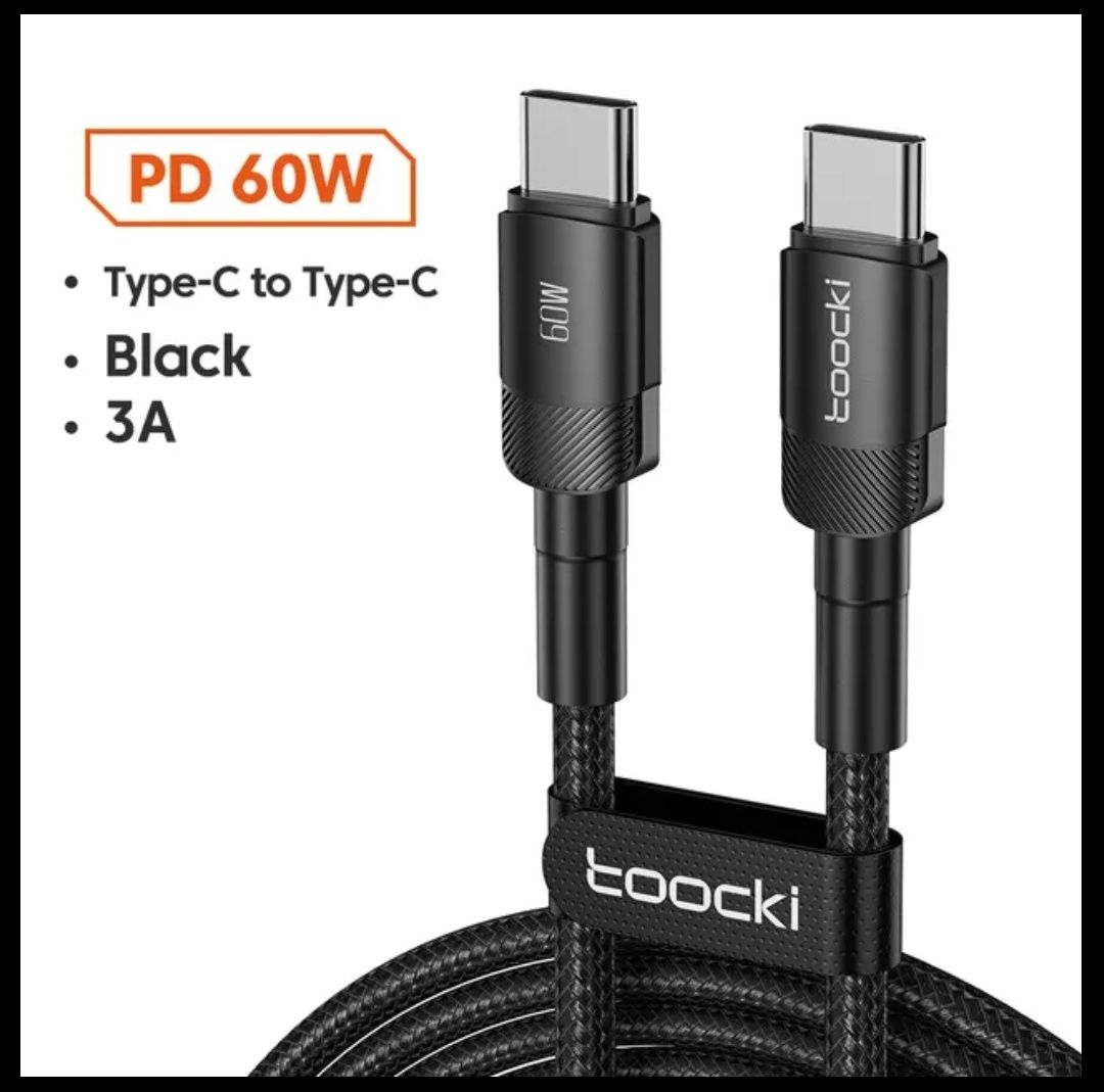 USB type c to type c кабель Toocki 60W ( 1 м.)