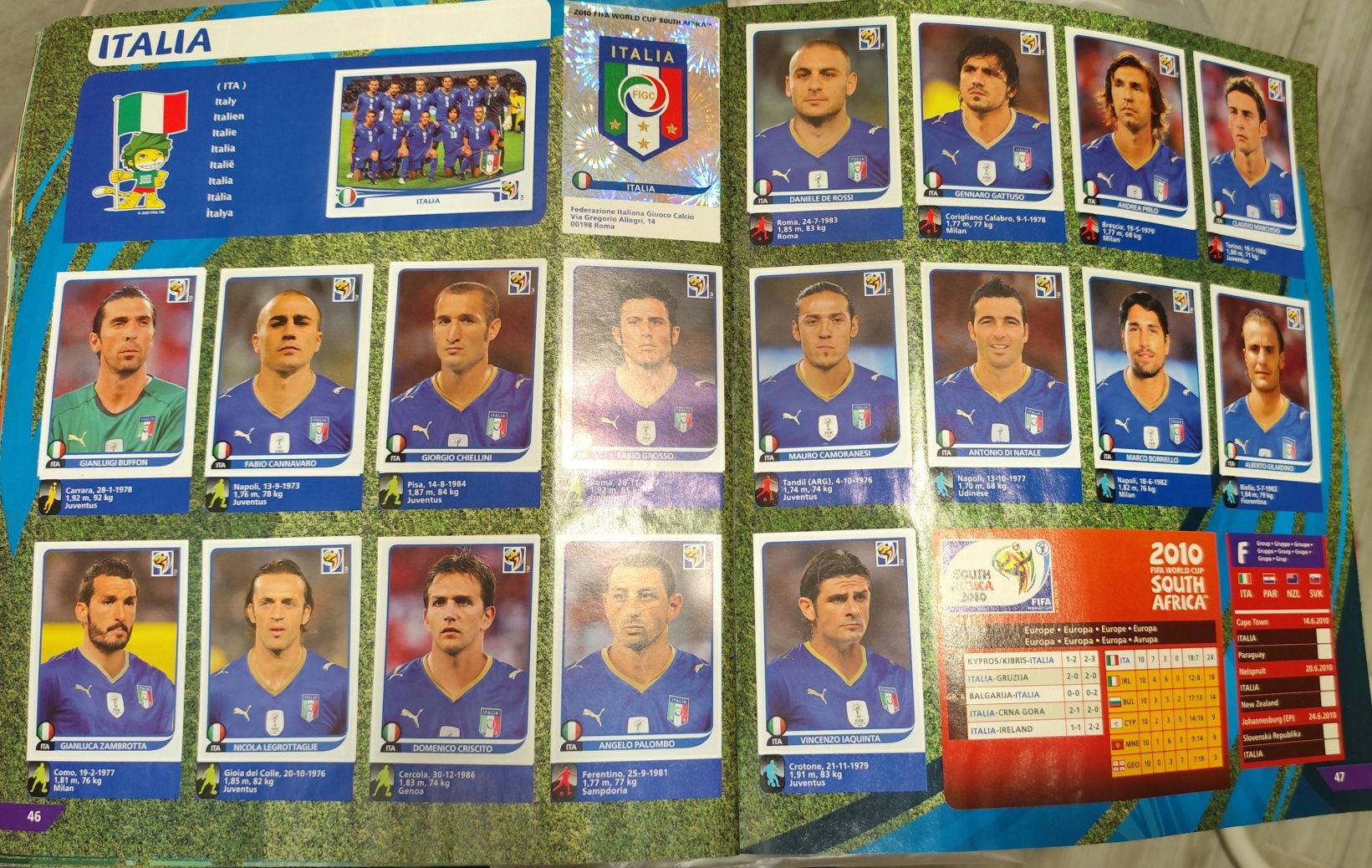 Caderneta Cromos Mundial Sul África 2010