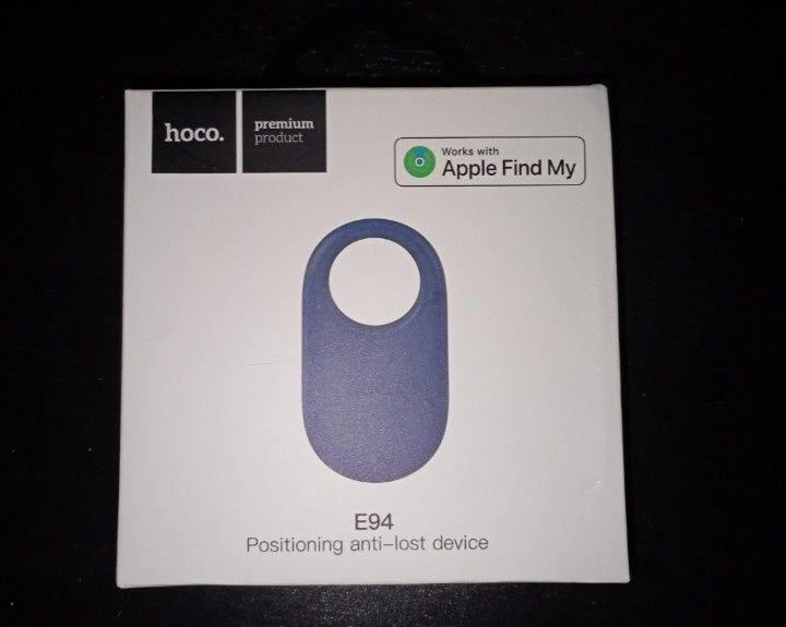 Localizador objetos com Apple Find My app. Novo na caixa