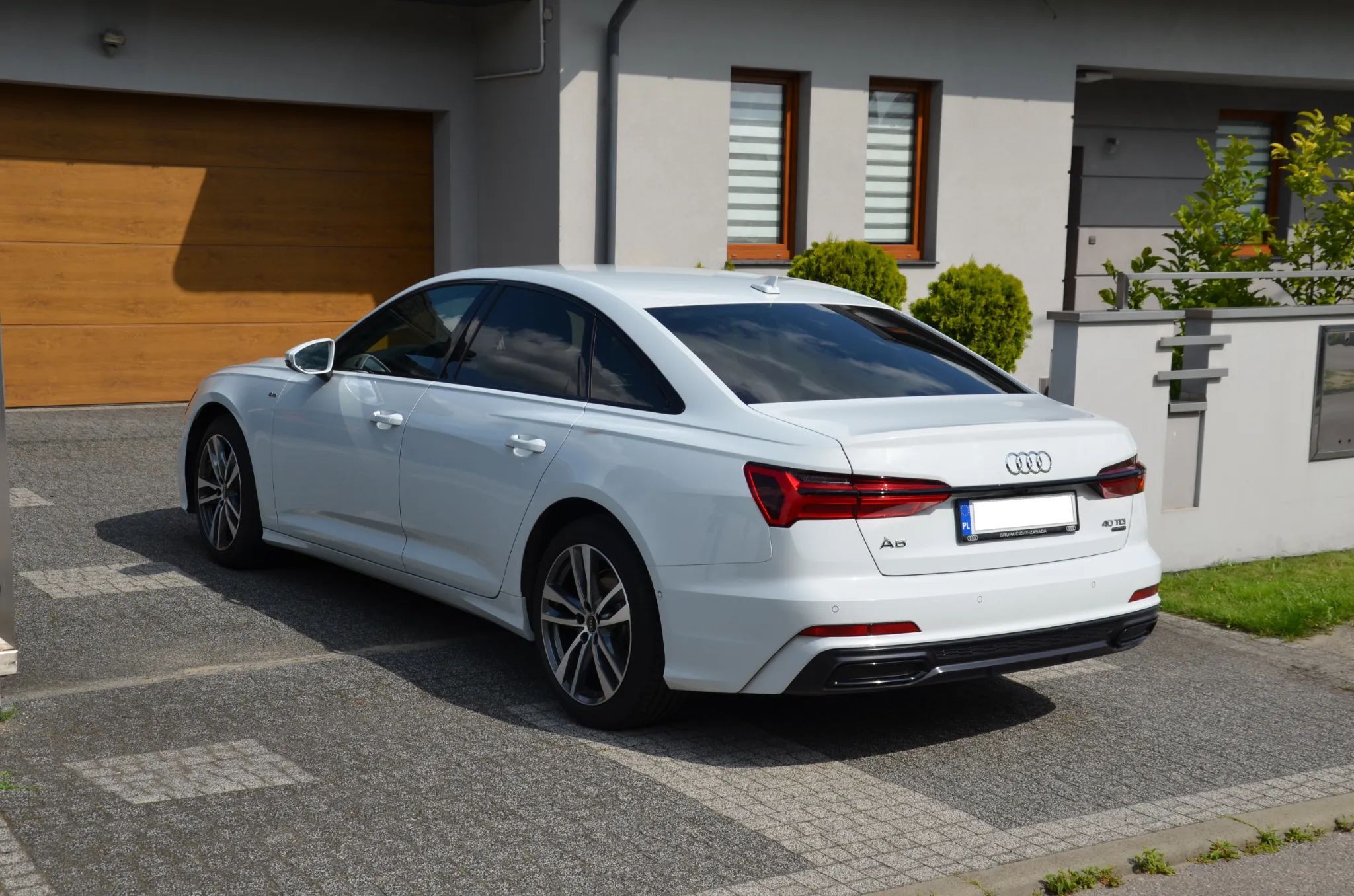 Audi A6 Salon PL, Q, Head-up, S-line, perła, Bang Olufsen, ACC