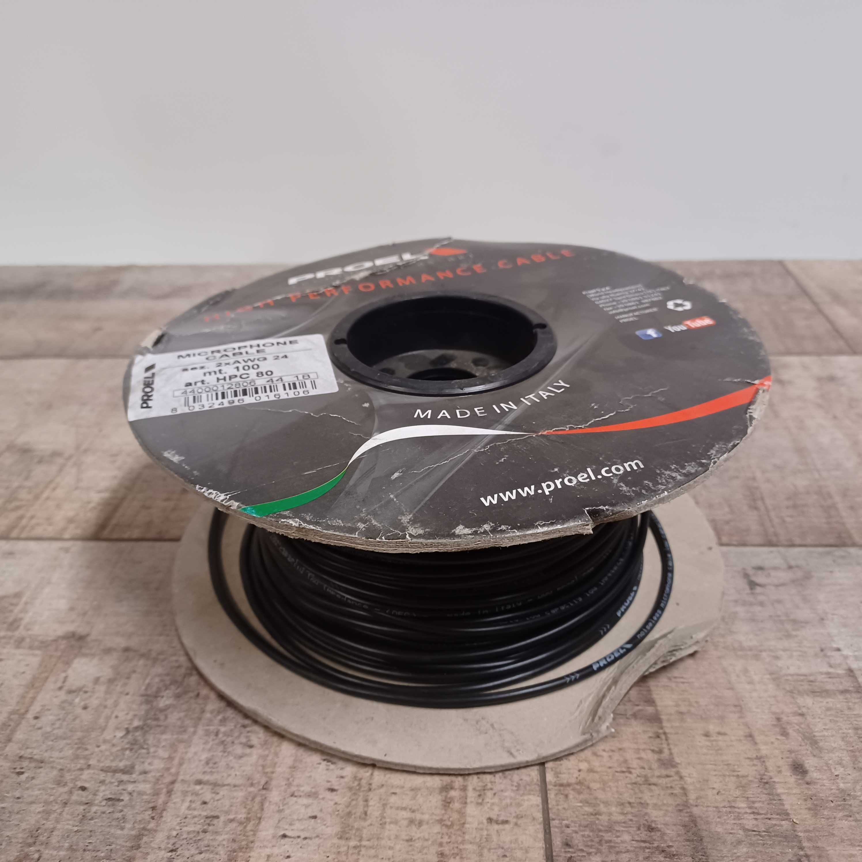 Proel HPC 80 kabel mikrofony instalacyjny