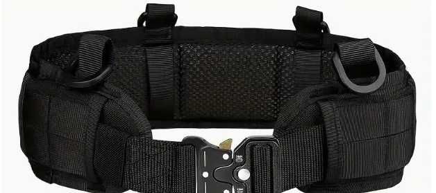 Pas taktyczny nylonowy z solidnym zatrzaskiem, montażem na pasku