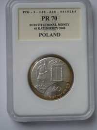 Polska 40 kazimierzy 2008 - Kazimierz Dolny - srebro - grading - st 1