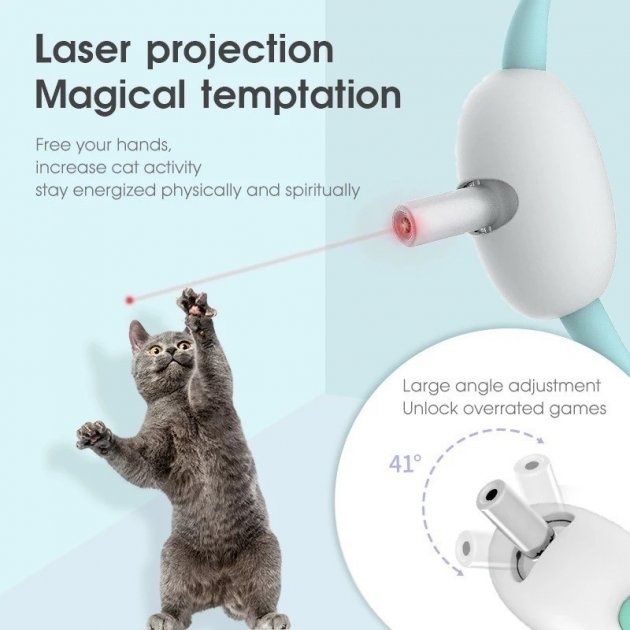 Ошейник-игрушка с лазером для кота.