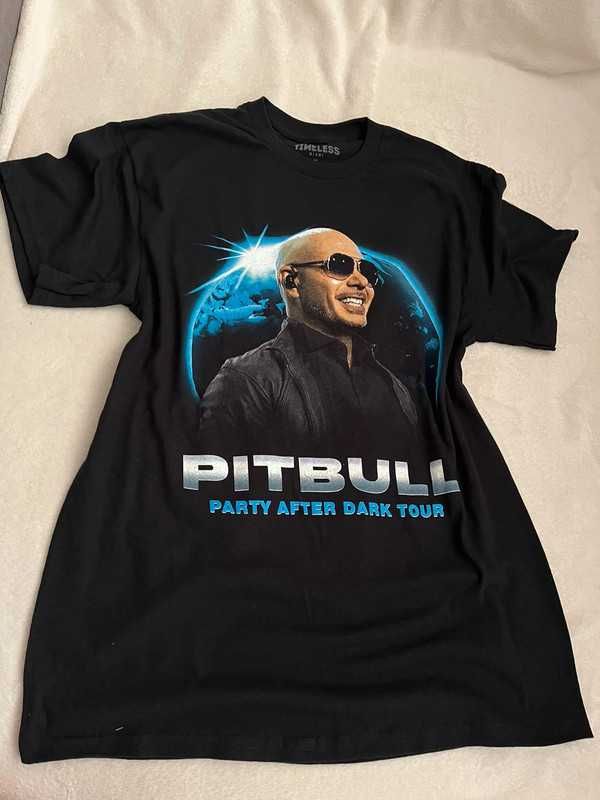 Koszulka dwustronna Pitbull Party After Dark Tour koncert 2025 Kraków