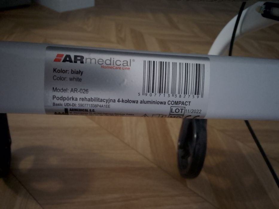 Balkonik chodzik podpórka rehabilitacyjna AR Medical jak nowa