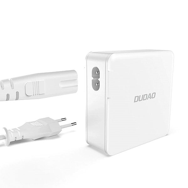 Szybka ładowarka sieciowa GaN 100W 2 x USB-C / 2 x USB Dudao A100EU -