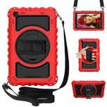 Case etui Samsung Galaxy Tab A 8.0t290 T295 czerwone czarne obrotowe