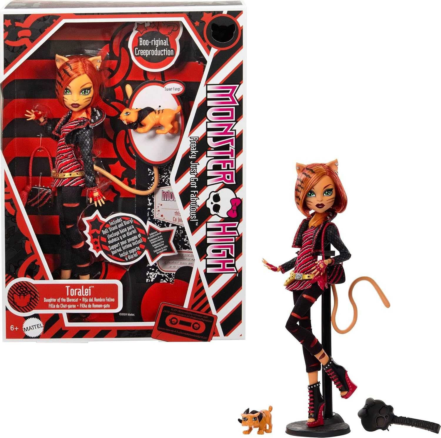 Лялька Монстер Хай Торалей Репродукція Monster High Toralei HYV91