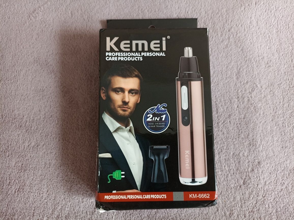 Триммер мужской аккумуляторный Kemei KM-6662, 2 в 1, новый