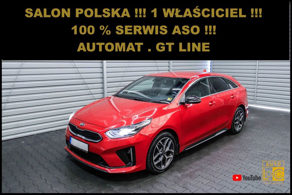 Kia ProCeed GT LINE + Automat + Salon POLSKA + 100% Serwis KIA + 1 Właściciel !!