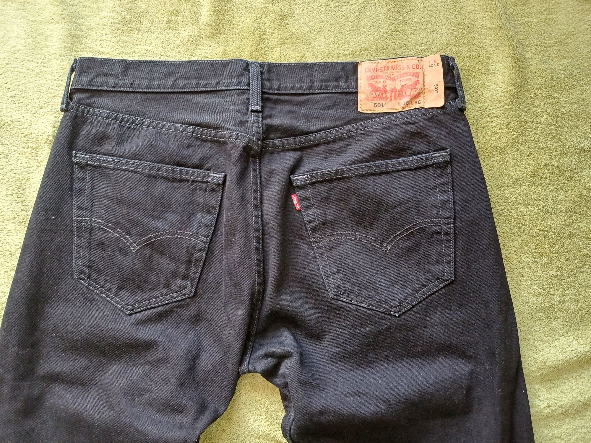 Nowe, męskie spodnie jeansowe marki Levi Strauss 501. Rozmiar W36 L36