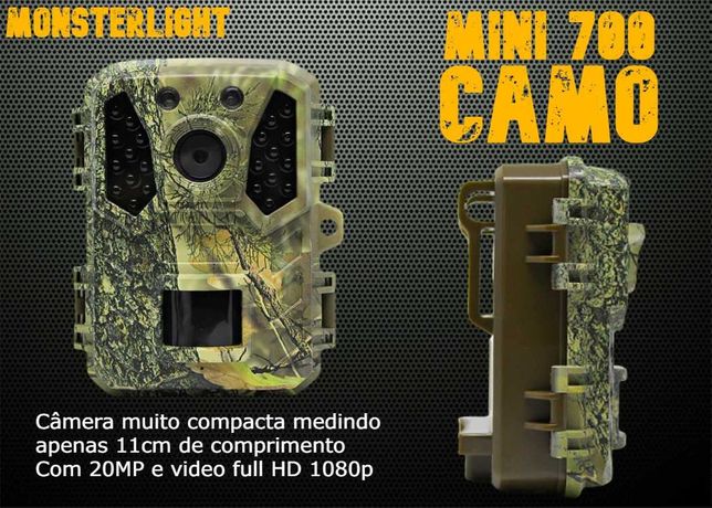 Mini câmera 700 Camo leds IR-940 de 20MP full HD 1080P