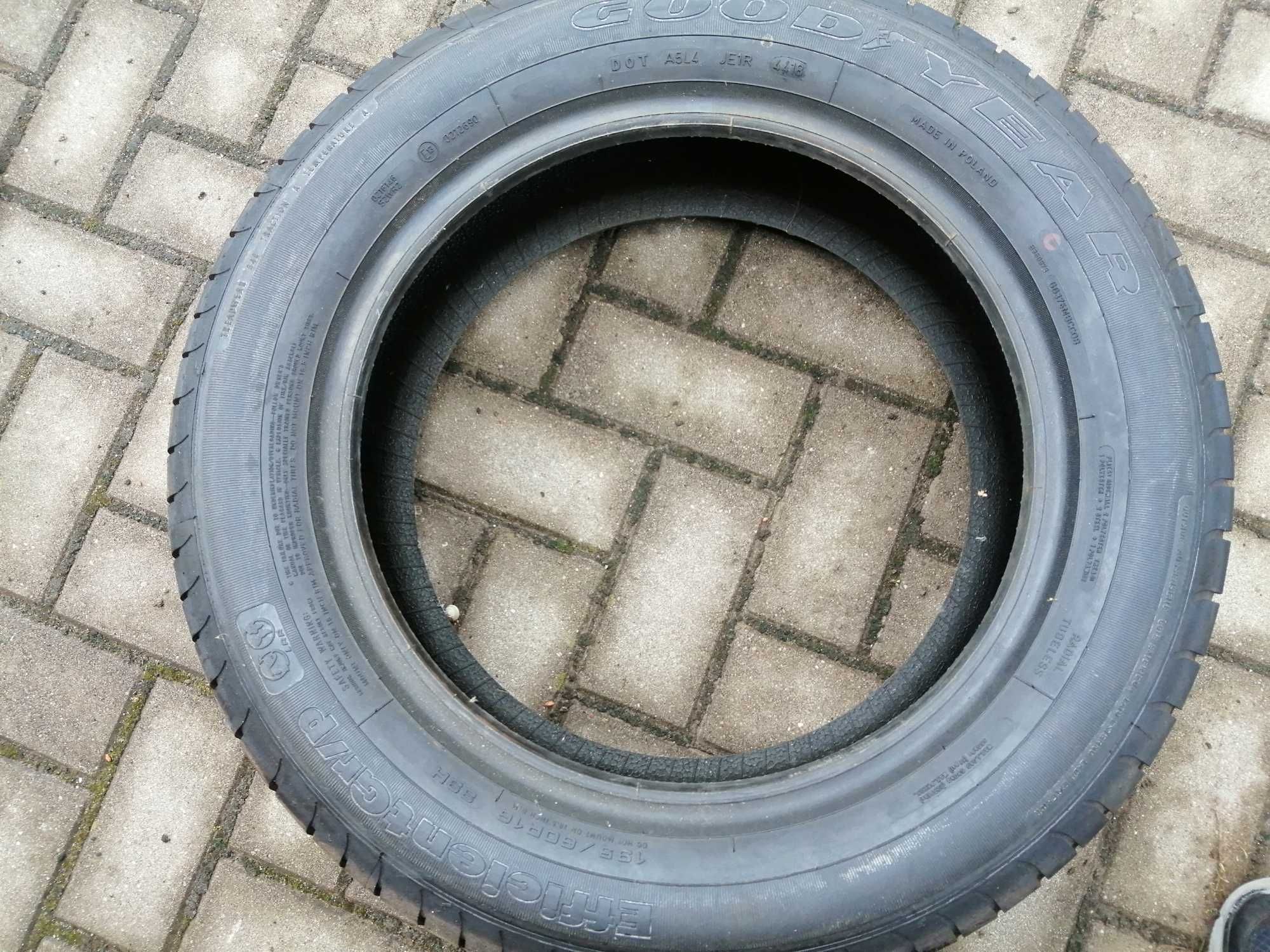 Komplet opon letnich Goodyear 195/60/16 z bieżnikiem 8mm