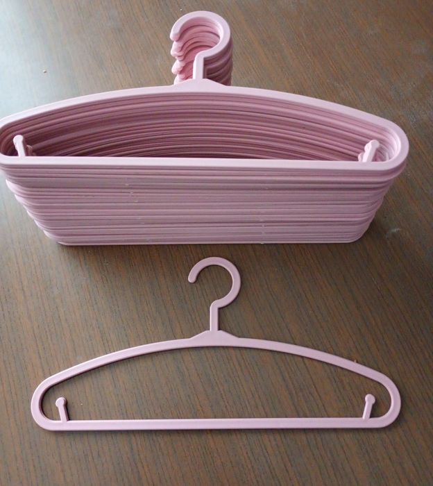 30 cabides de criança rosa