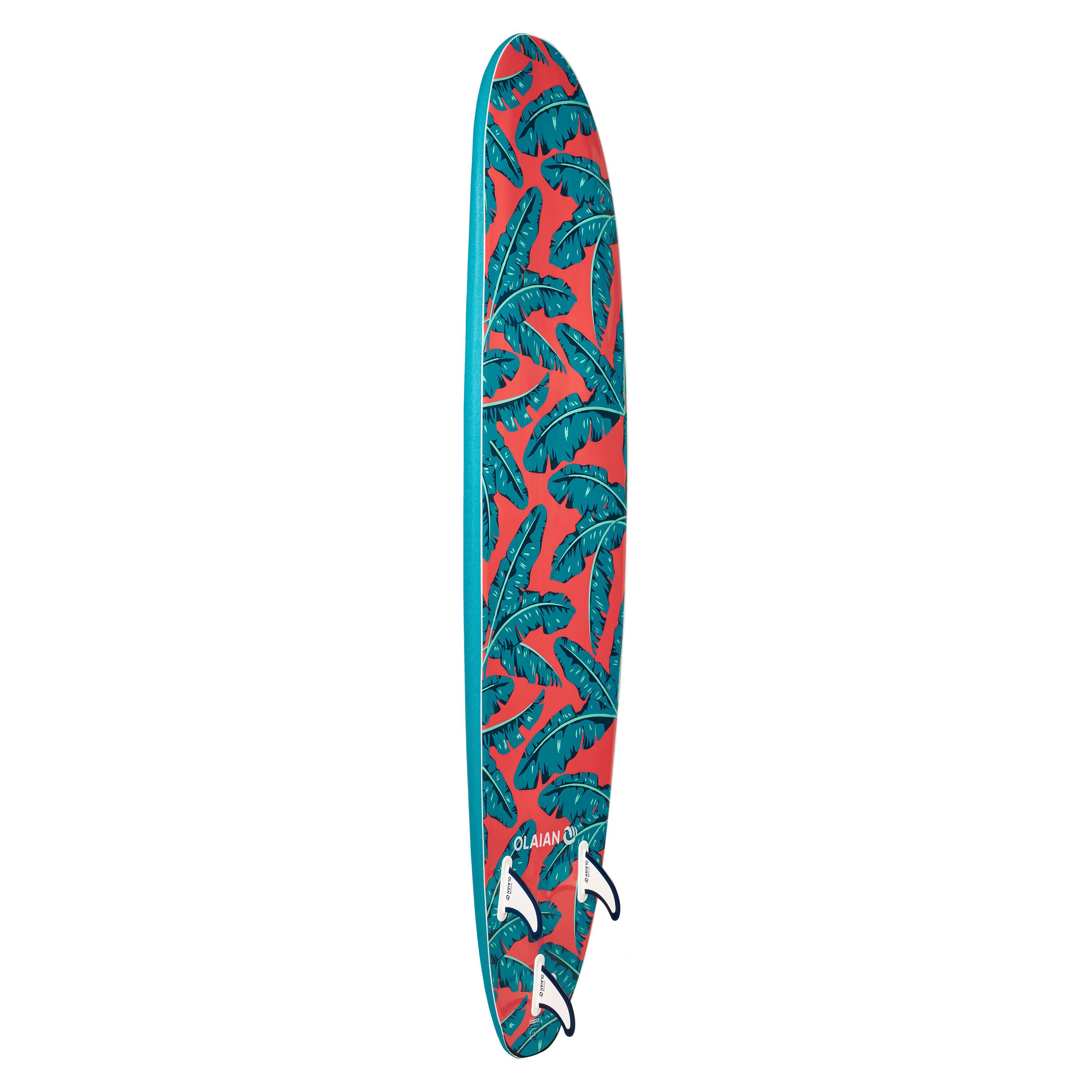 PRANCHA DE SURF ESPUMA 500 7'8". Inclui 1 leash e 3 quilhas.