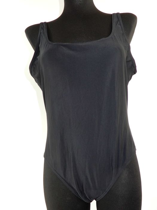 Strój kąpielowy jednoczęściowy kostium czarny sportowy George 40 42 L