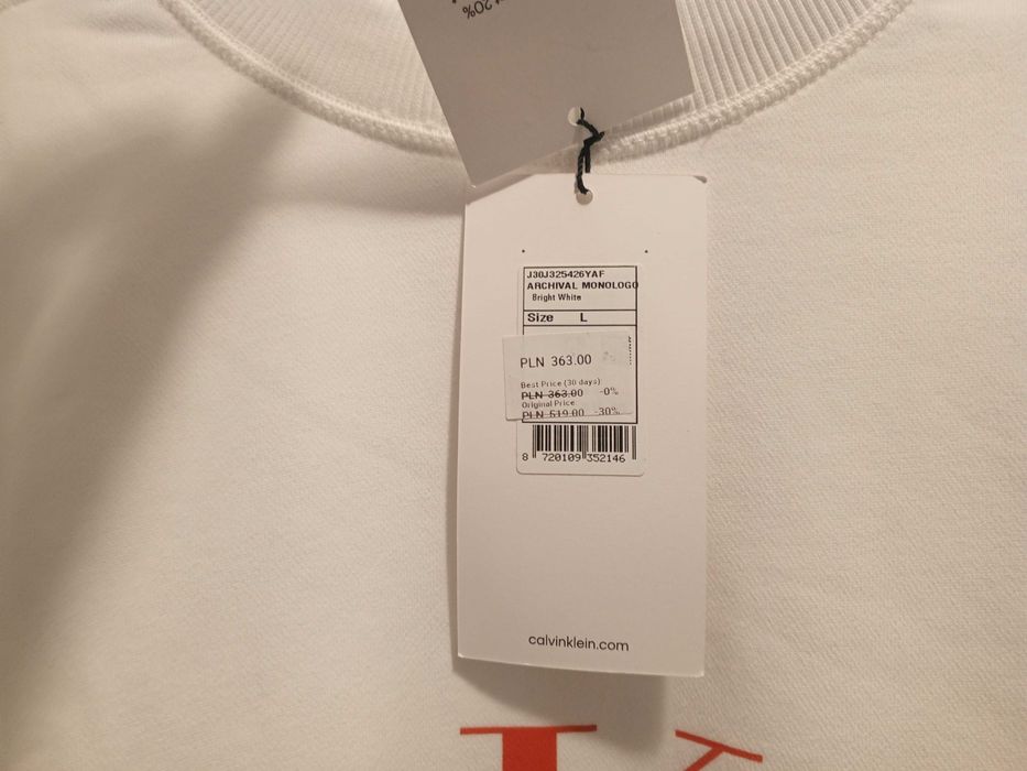 Bluza damska  Calvin Klein roz L oversize