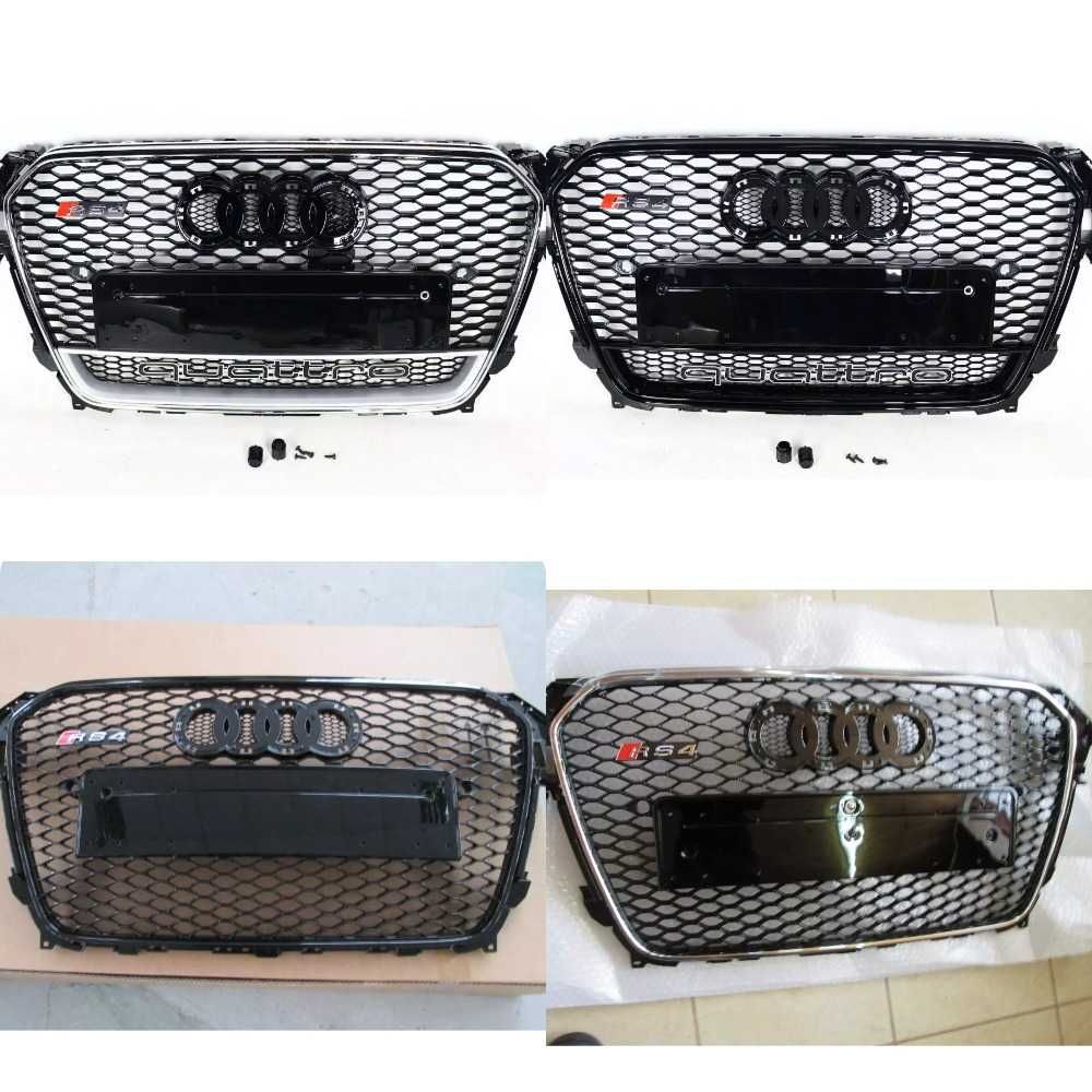 Atrapa Grill Audi A4 B8 2012/2015 styl RS4 BLACK  Wysyłka gratis