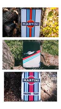 Placa/Chapa de Metal Vintage/Retro Martini Racing (3 Modelos)| NOVAS