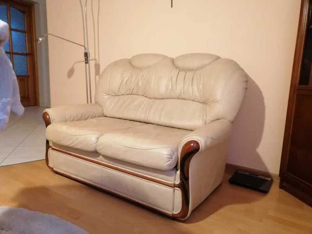 Sofa skórzana z funkcją spania  ZA DARMO