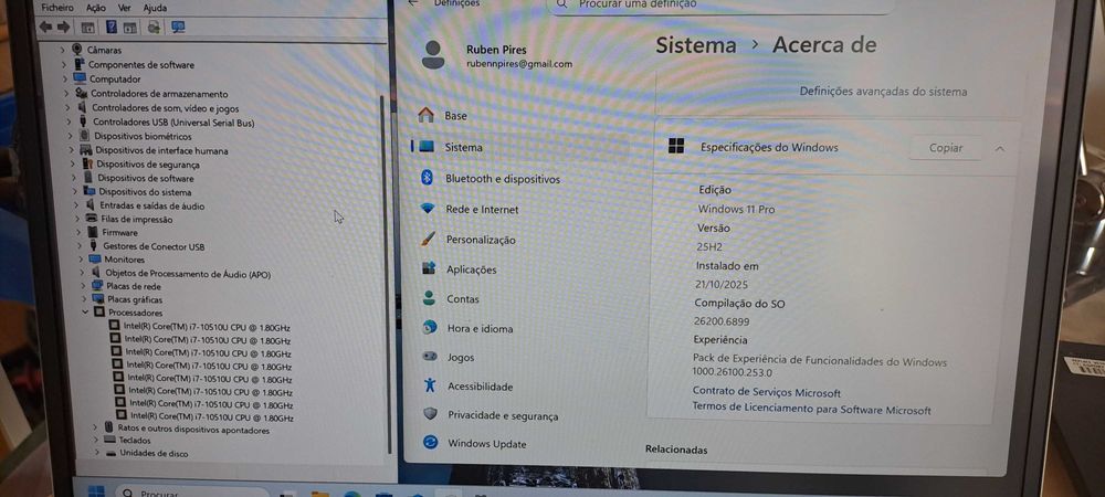 HP 840 G7 I7 10ªgeração Windows11 16Gb Ram DDR4 2020 C/Novo c/Garantia