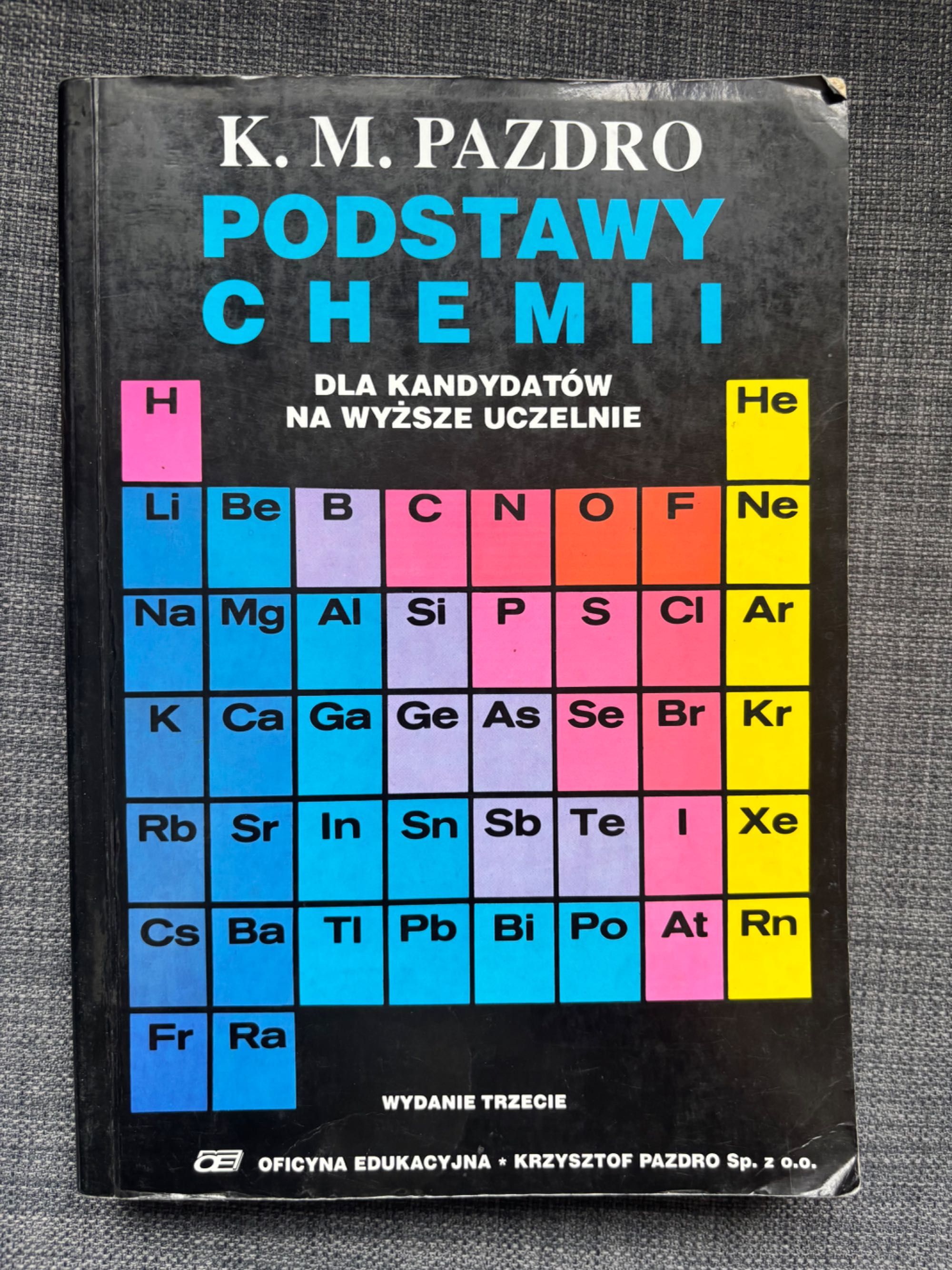Podstawy Chemii Pazdro wydanie III