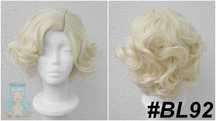 Krótka blond Marilyn Monroe lokowana peruka z przedziałkiem cosplay