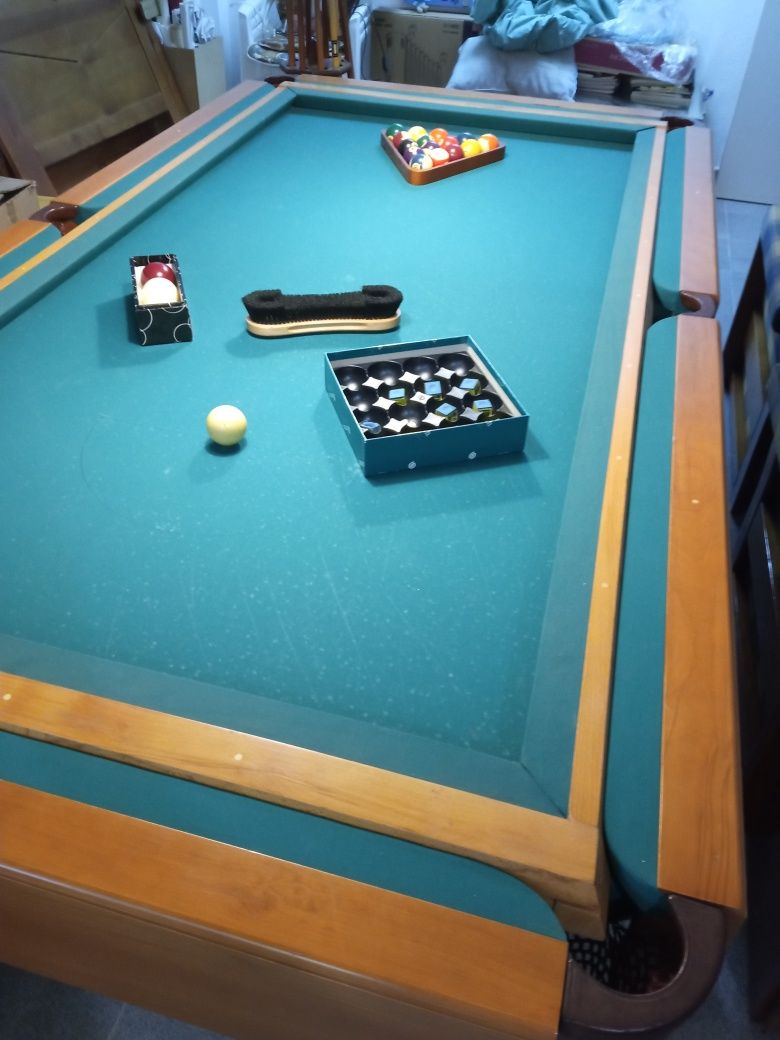 Mesa snooker e bilhar semi nova