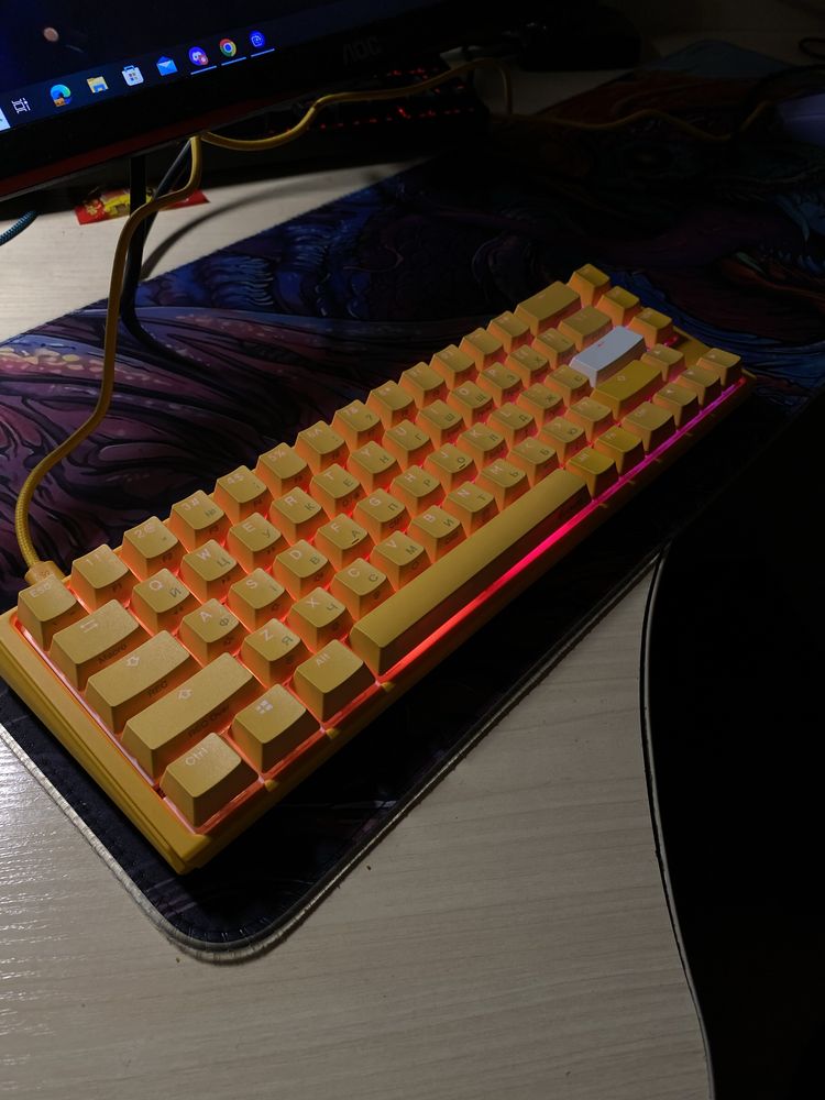 Новая, игровая клавиатура Ducky One 3 SF Yellow Cherry MX Brown,торг