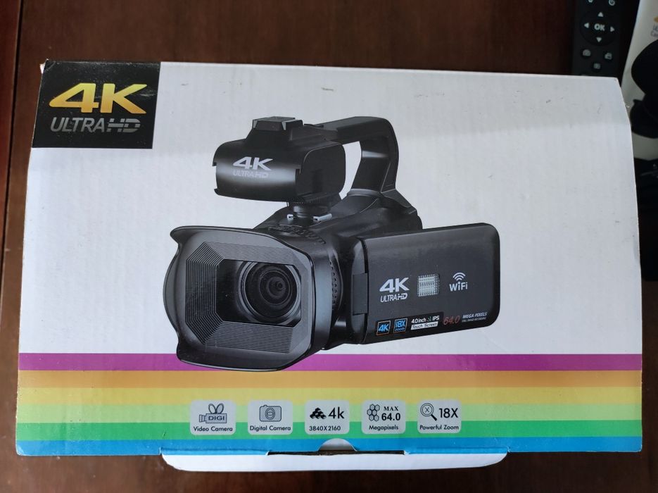 Câmera de vídeo 4K HD