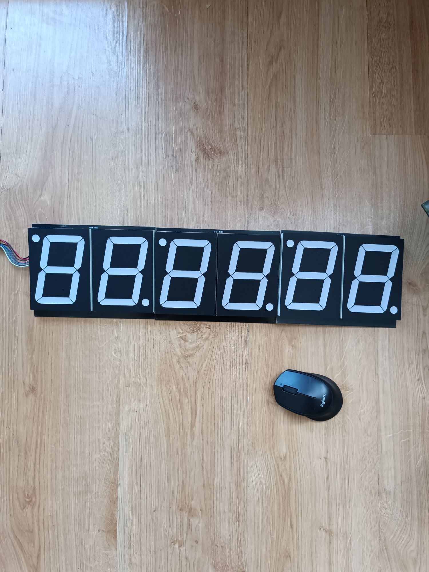 Duży wyświetlacz LED 6 cyfr Arduino plus obudowa