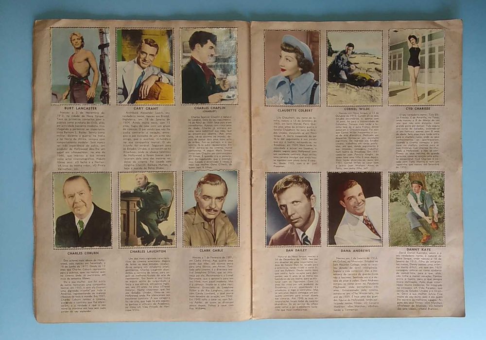 Caderneta completa "Álbum Artistas de Cinema" (1955)