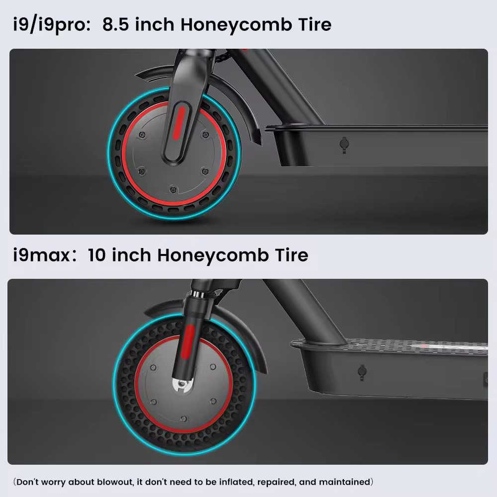Scooter Elétrico i9 - 30 km/h Pneus 8.5'' Autonomia de 30 km NOVA