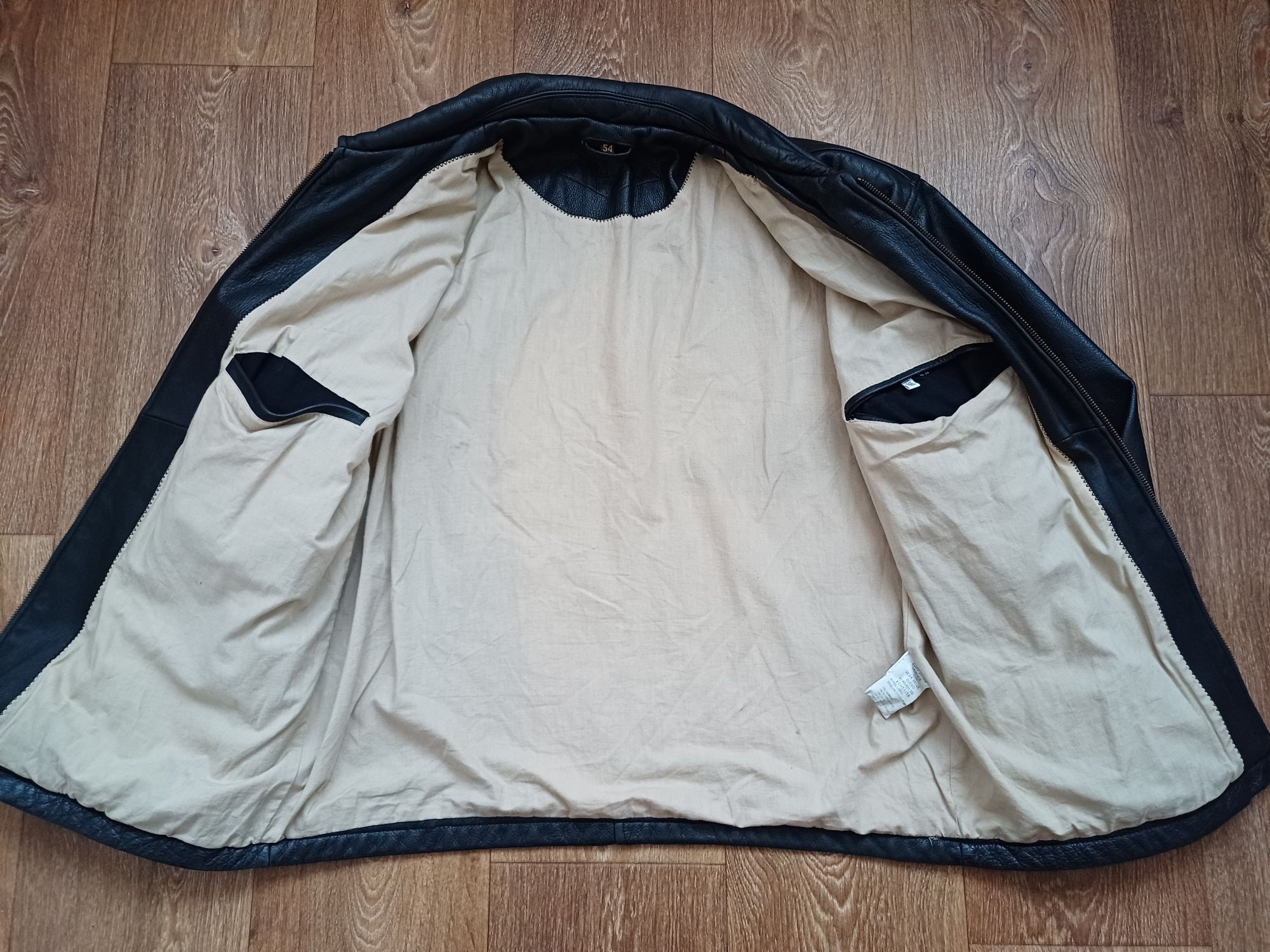 Натуральная кожанная куртка TRAPPER (оригинал) винтаж USA L-XL
