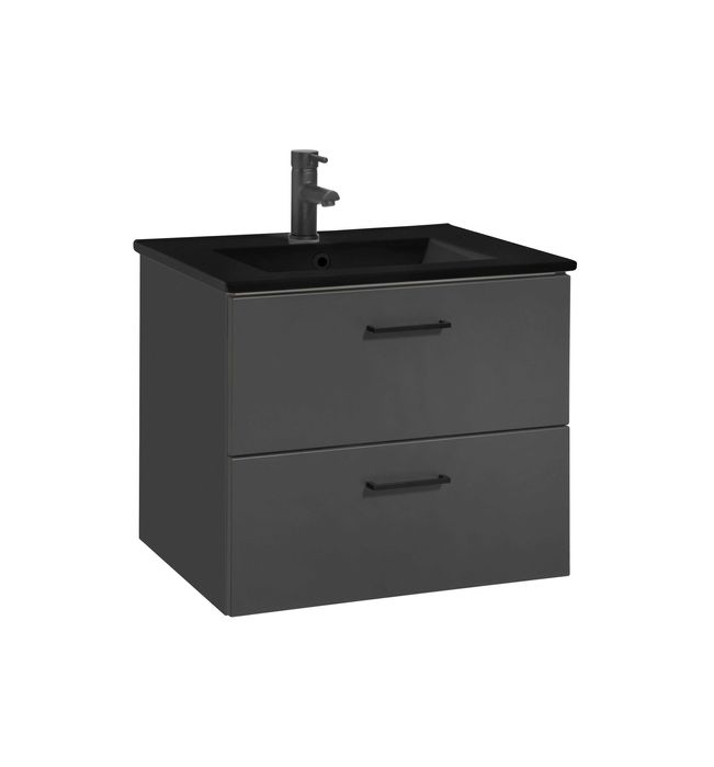 Szafka łazienkowa z umywalką ceramiczną i korkiem KLIK KLAK nowa 60x45