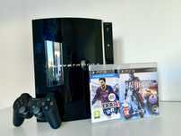 PlayStation 3 fat 80GB + pad + 2 gry