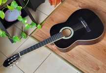 Gitara czarna C. Giant 39" + Futerał Podnóżek Tuner Stroik