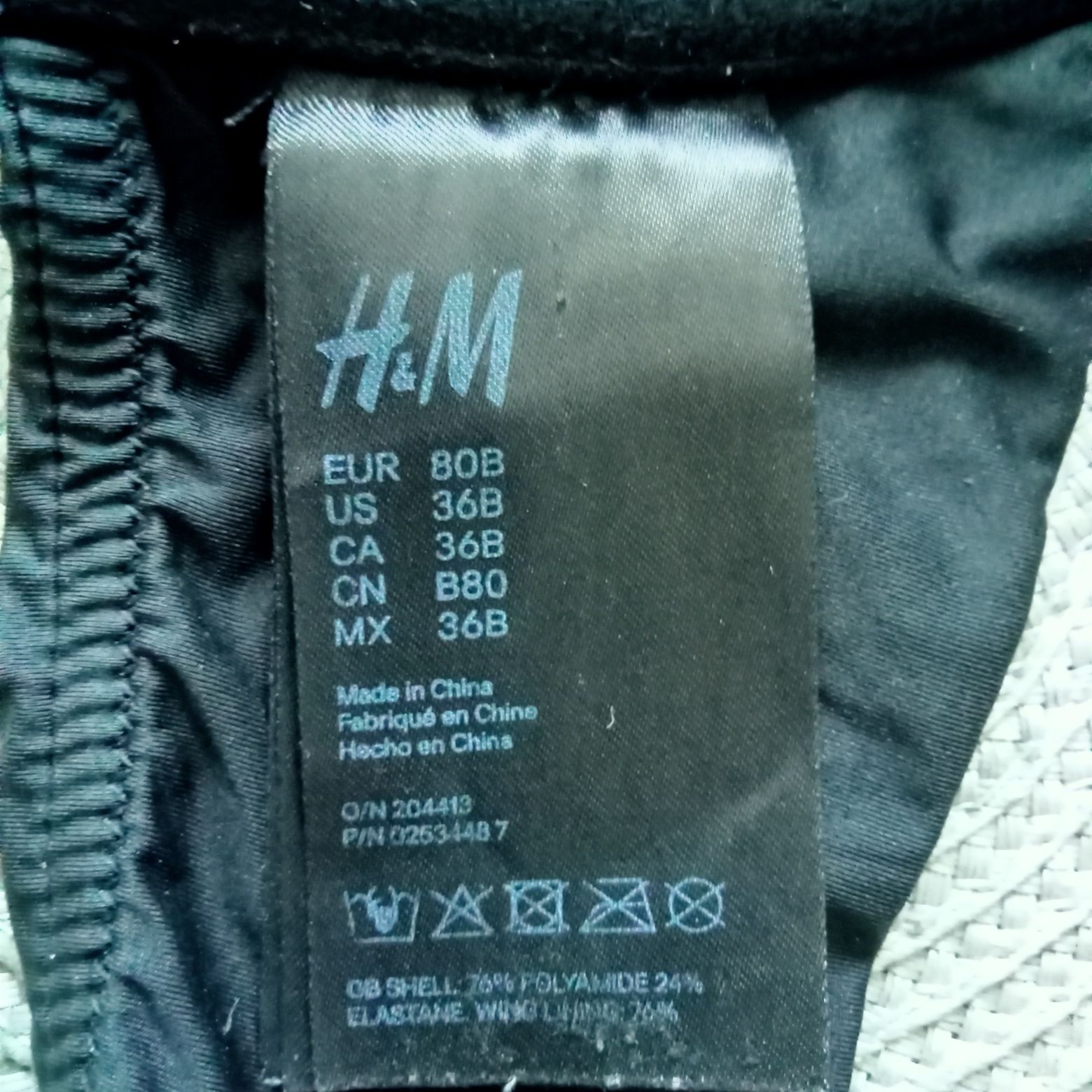 Biustonosz push up H&M 80B