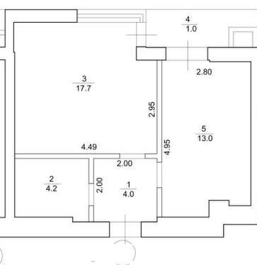 Продаж 1-кім. квартири 40 м.кв., в. В. Стуса