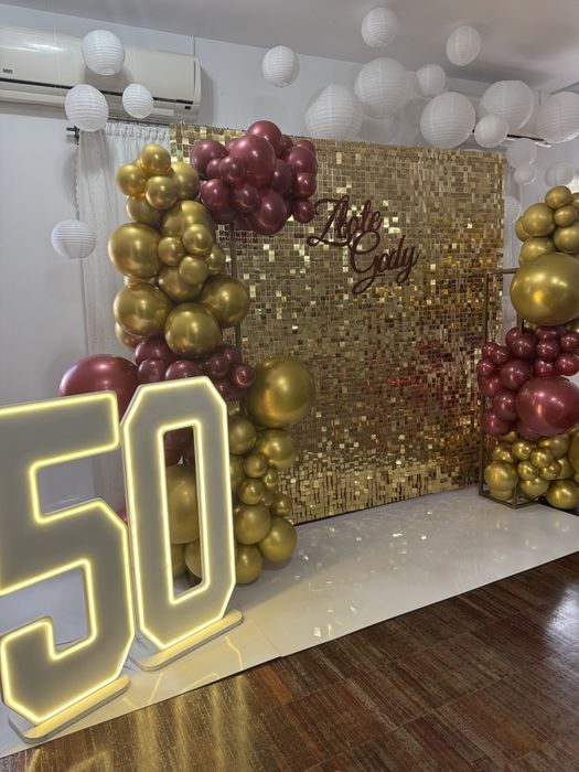 Ścianka dekoracyjna led 18tka,30tka 40tka chrzest, komunia, event