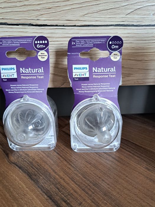 Smoczek do butelki Philips Avent natural response nr 1 i nr 5