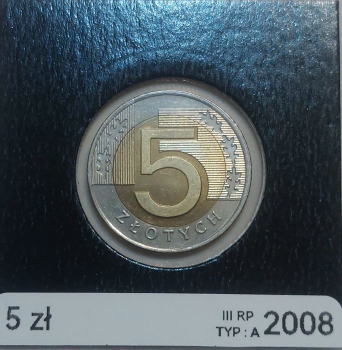 5 złotych 2008 III RP z woreczka [#1248]