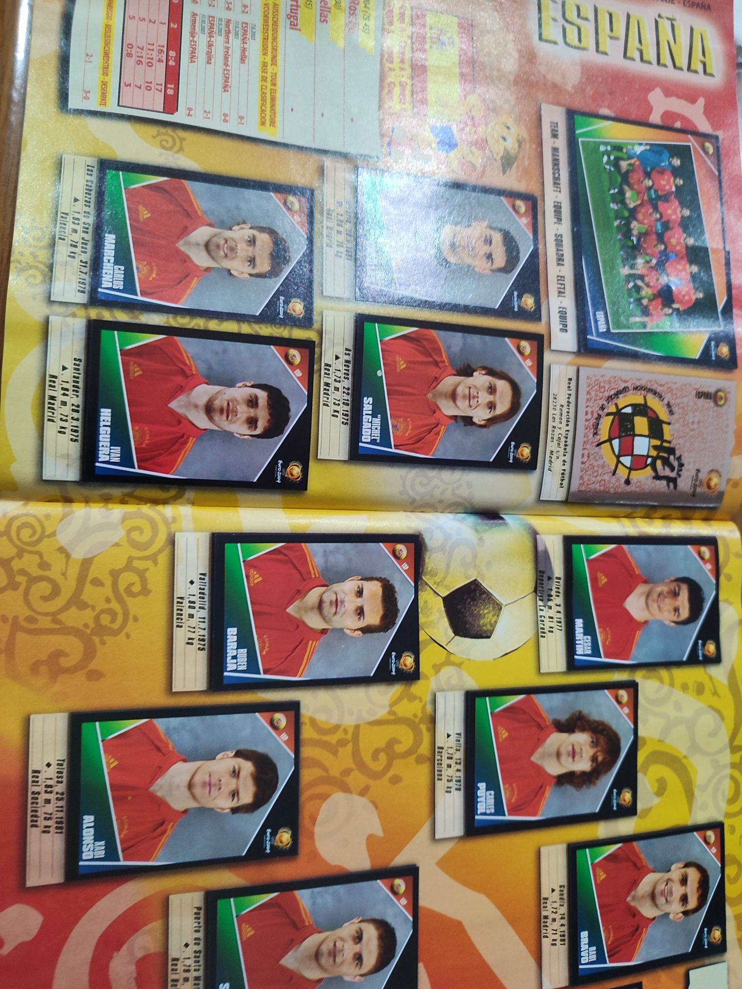 Coleção Cromos Euro 2004 completa