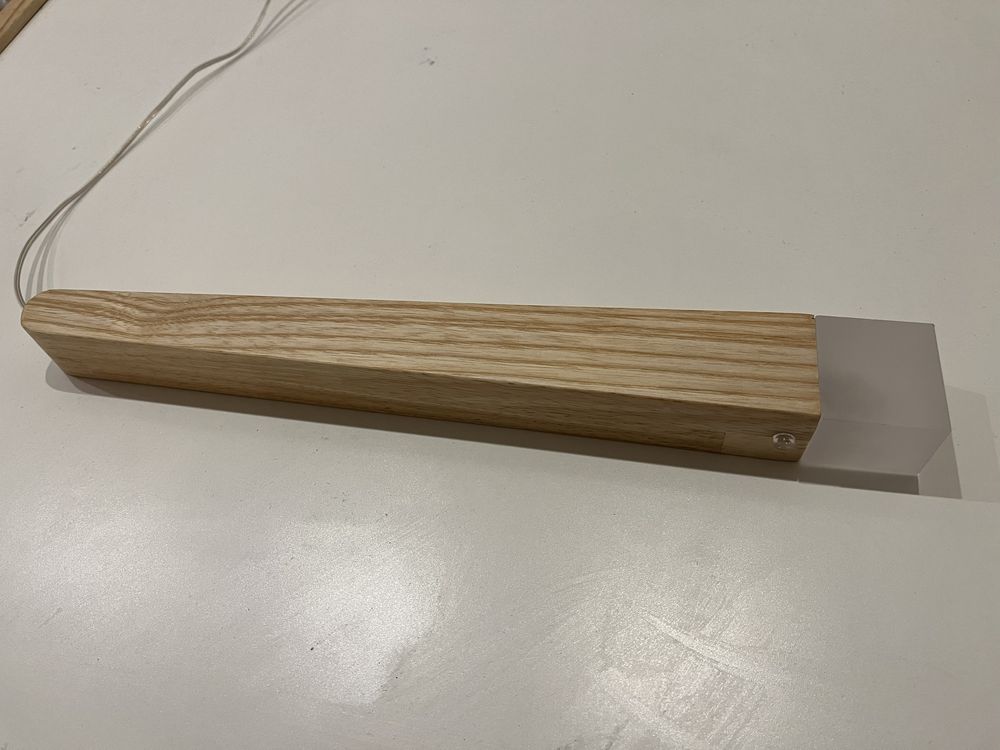 Lampa wisząca, spot, oprawa drewniana, kinkiet led - 4 sztuki, NOWE