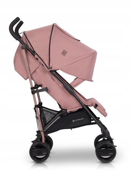 Nowy Lekki Wózek Spacerowy Euro-Cart EZZO Parasolka Spacerówka Rose