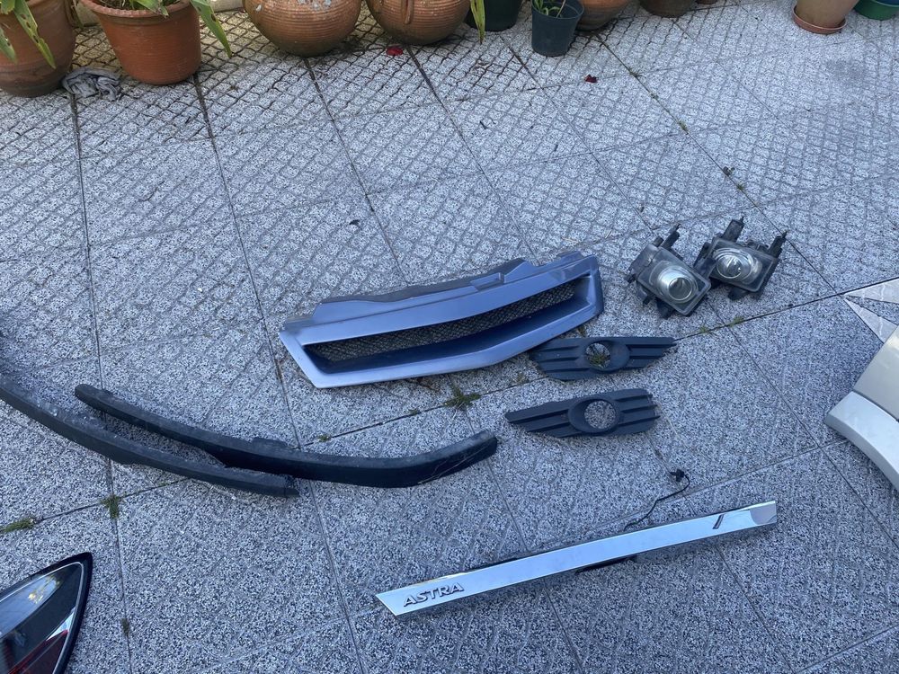 Material OPC para Opel Astra H GTC lip aileron embaladeiras farolins